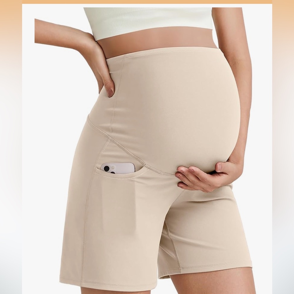 Maternity Beige Shorts